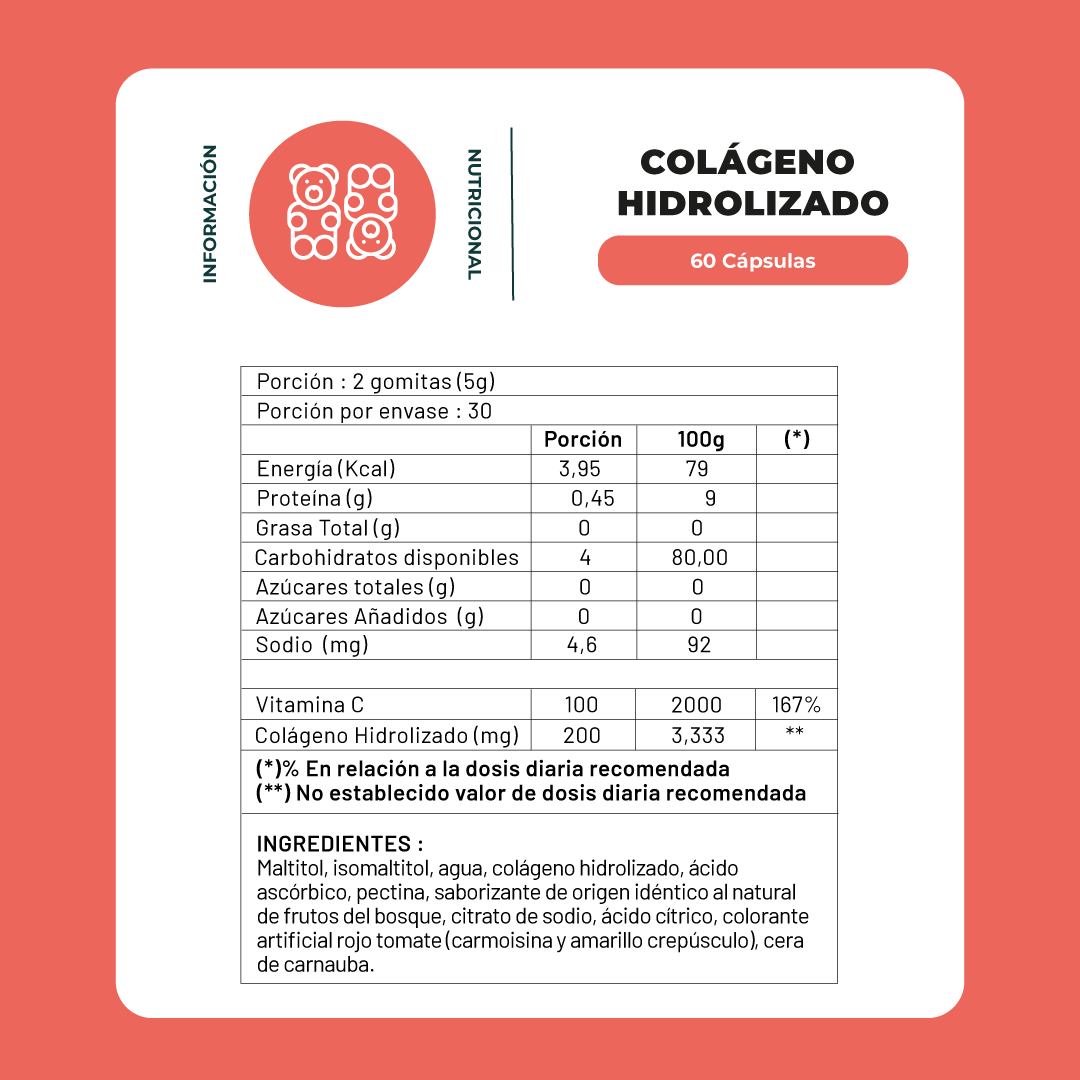 Gomitas Colágeno + Vitamina C Karun Life 60 unidades