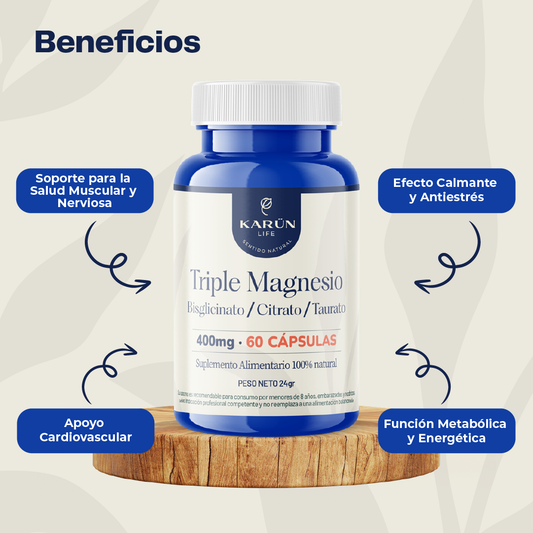 Triple Magnesio Karün Life 60 Un.