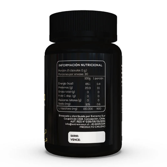 Cápsulas L-Triptófano Extremo Sur. 60 un